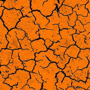 cracked paint orange