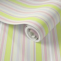 Farmhouse Stripe pink and celery