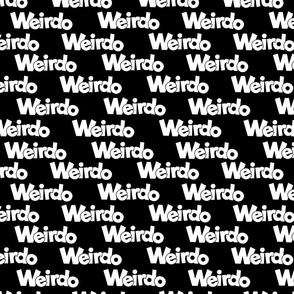 weirdo on black