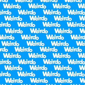 weirdo on blue