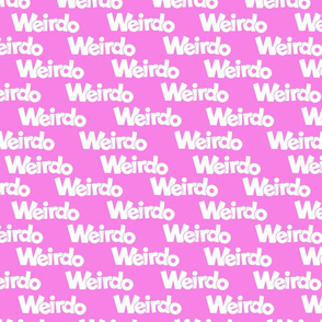 weirdo on pink