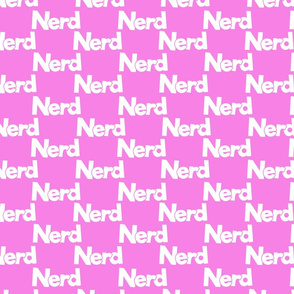 nerd on pink