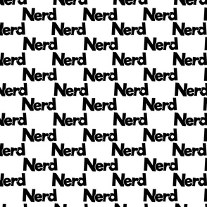 nerd on white