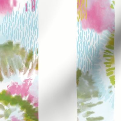 Large Spring Tie-Dye Stripe