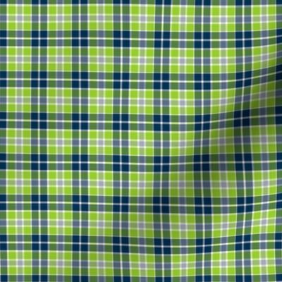 Green Blue Small Scale Plaid