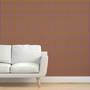 Small Scale Buffalo Plaid in  Purple Gold