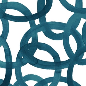 Custom Teal  Circles