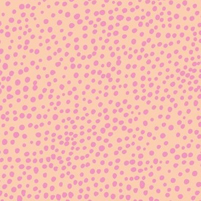 Cheetah wild cat spots boho animal print abstract basic spots and dots in raw ink cheetah dalmatian neutral girls pink peach