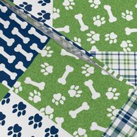 fawn pitbull cheater quilt - cheater quilt, dog quilt, pitbull quilt - blue