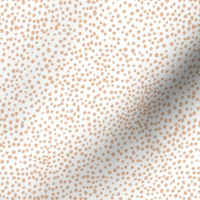 Cheetah wild cat spots boho animal print abstract basic spots and dots in raw ink cheetah dalmatian neutral cool latte on white