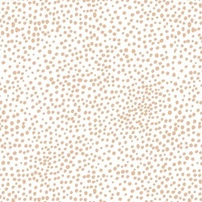 Cheetah wild cat spots boho animal print abstract basic spots and dots in raw ink cheetah dalmatian neutral cool latte on white