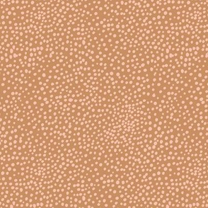 Cheetah wild cat spots boho animal print abstract basic spots and dots in raw ink cheetah dalmatian neutral cinnamon brown pink