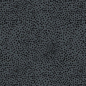 Cheetah wild cat spots boho animal print abstract basic spots and dots in raw ink cheetah dalmatian neutral cool  night charcoal gray black