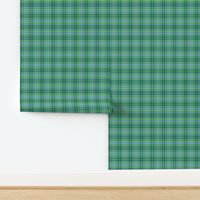  Small Scale Plaid Green  Blue Black White