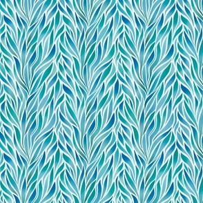 Abstract pantone seaweed - small scale / 10.5"x12.25" fabric // 12"x 14" wallpaper