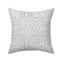 wave and diamond 9"soft ikat in gray