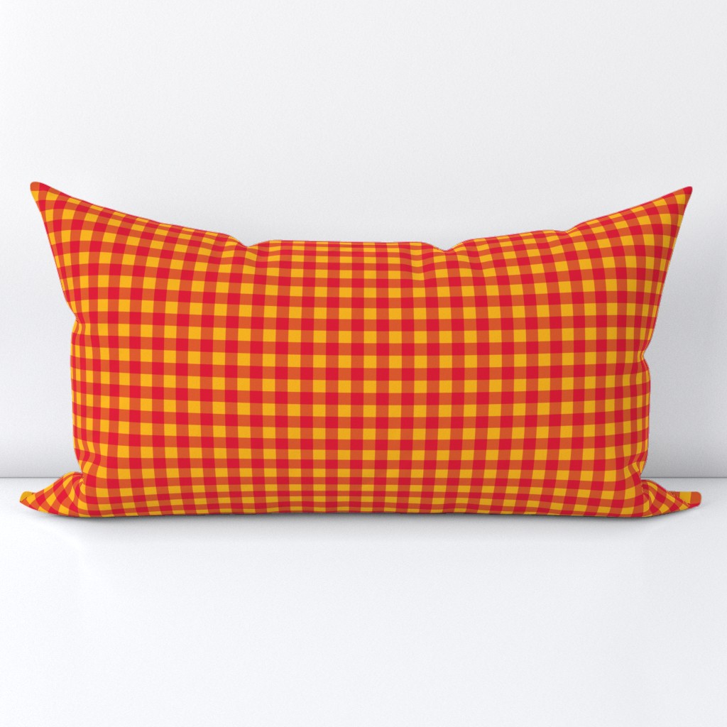 Buffalo Plaid Red Gold