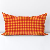 Buffalo Plaid Red Gold