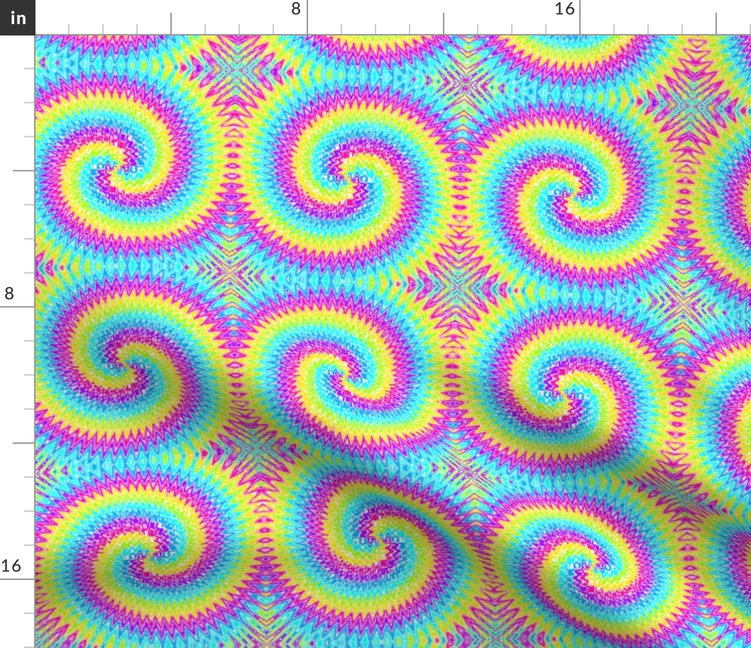09862642 © tie-dye archimedean spiral