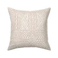 wave and diamond 7" soft ikat in sand