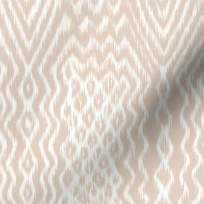 wave and diamond 7" soft ikat in sand