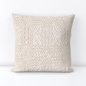 wave and diamond 7" soft ikat in sand