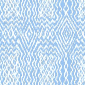 wave and diamond ikat sky