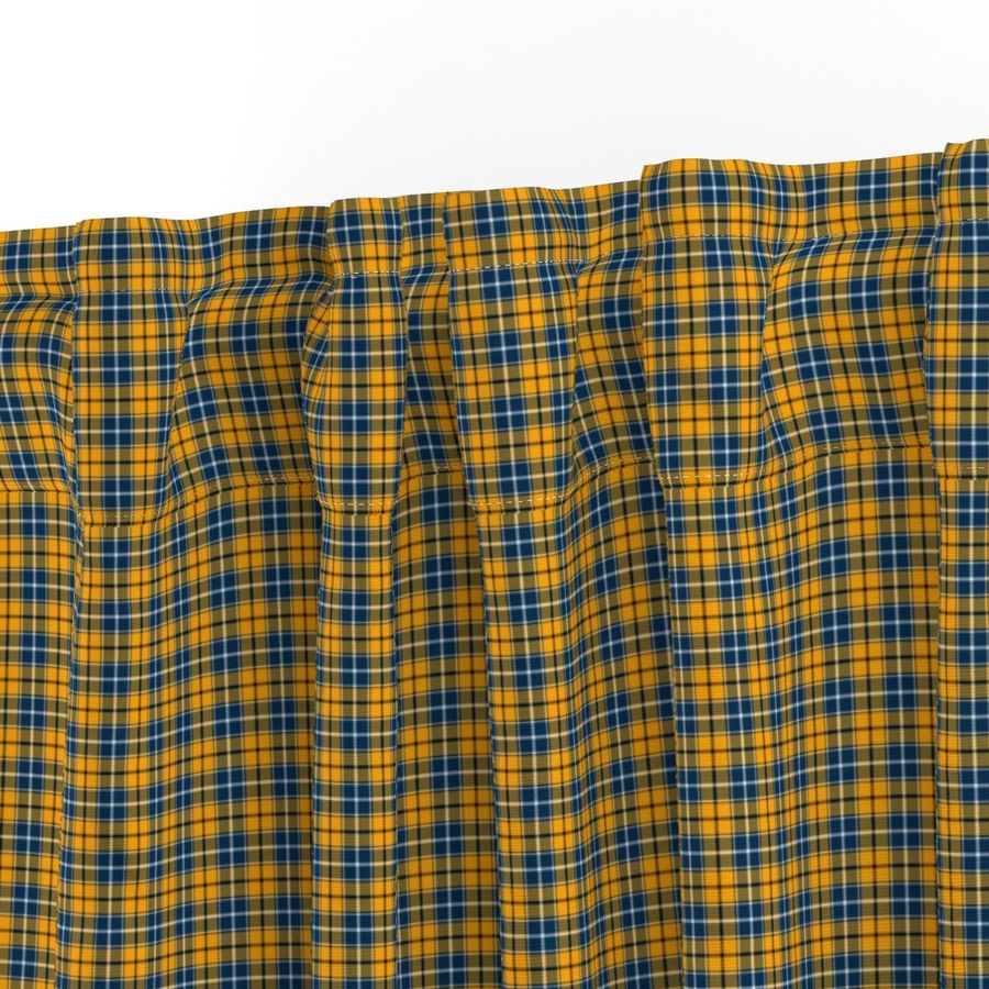 Yellow Blue  Plaid Small Scale