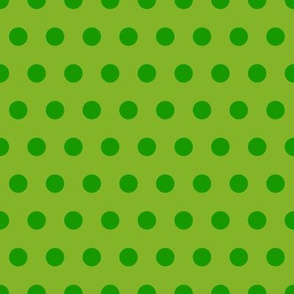 lime + green mega polka dot