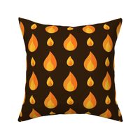 Geometric Pattern: Flame: Dark Orange