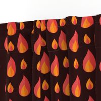 Geometric Pattern: Flame: Dark Red