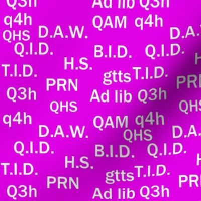 Pharmacist Abbreviations PINK