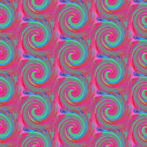 TIE DYE 4 ALTERNATES SPIRAL PINK SUMMER mint green PSMGE