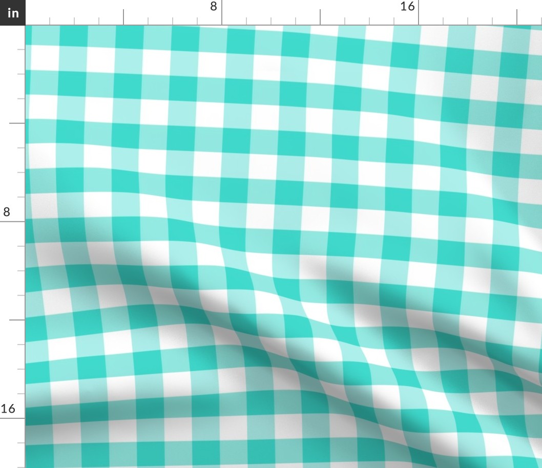 Country turquoise small plaid