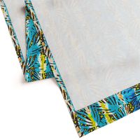 tie-dyed jungle leaves 