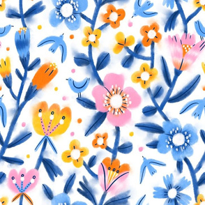 Spring garden pattern