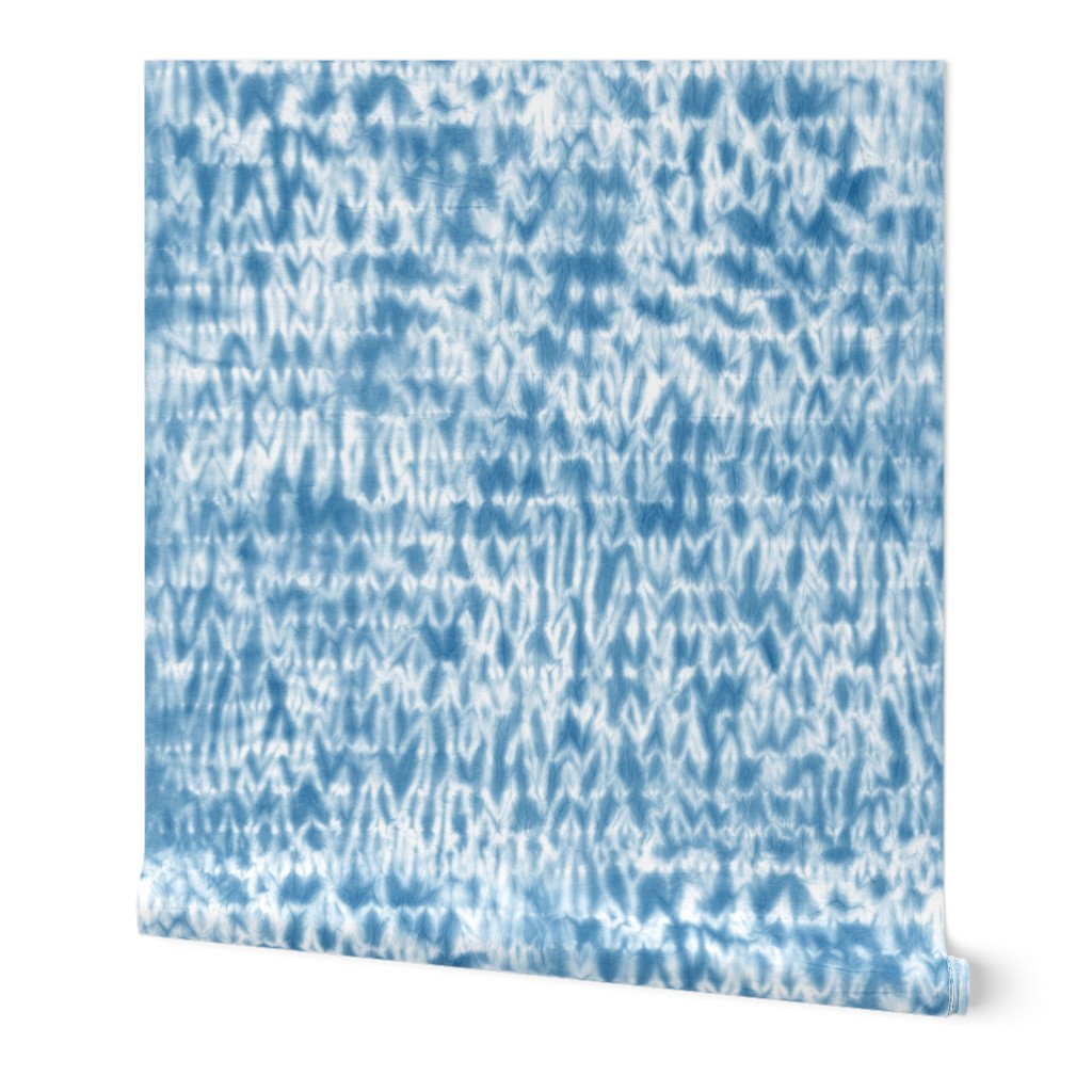 Woodgrain shibori blue large