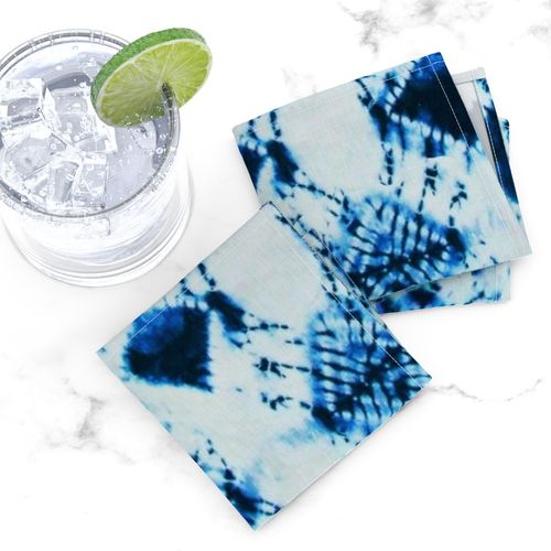 big tie dye texture in azure