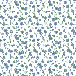 Periwinkle Petite Toss Floral