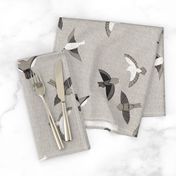 Itajime Bird Flock {Grey}