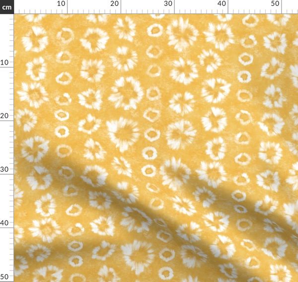 Shibori Saffron Gold Tie Dye by Angel - Spoonflower