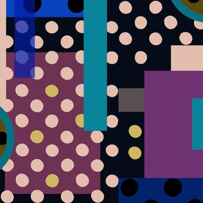 Dozens of Dots Abstract-jumbo purple