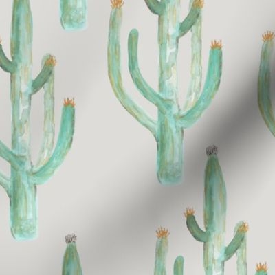 cactus on cloud blue