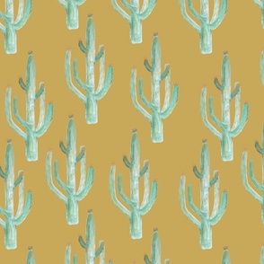 cactus on mustard