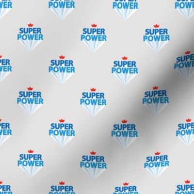 Super power boys nursery empowerment super hero print typography blue gray small