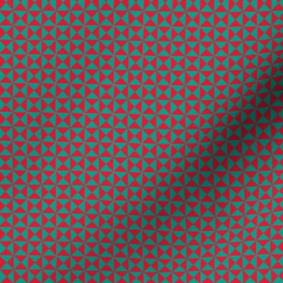 Cheerful Checkerboards Red-Green Little