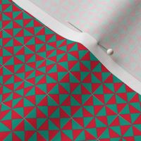 Cheerful Checkerboards Red-Green Little