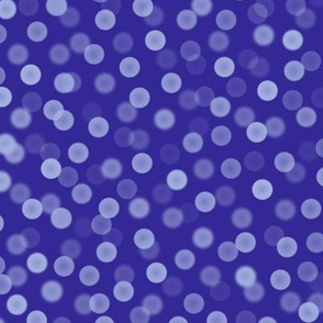 small blue-violet bokeh dots