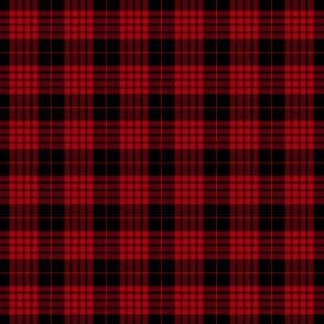 Cameron black and red tartan variant, 1"