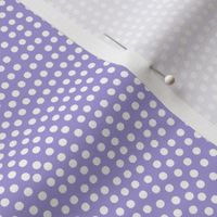 Fibonacci-flower polkadots - white on light periwinkle blue